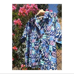 80’s art button down